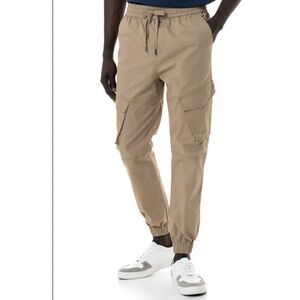 Cargo Pants Stone from REFINERY MODELO: MNTW732 Men’s Cotton Stretch Beige “S”